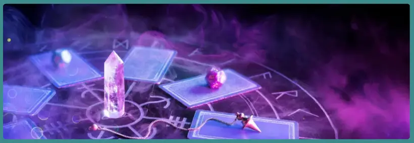 Purple tarot cards